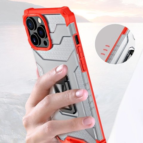 Crystal Ring Case pancerne hybrydowe etui pokrowiec + magnetyczny uchwyt iPhone 11 Pro czerwony Crystal Ring Case pancerne hybrydowe etui pokrowiec + magnetyczny uchwyt iPhone 11 Pro czerwony
