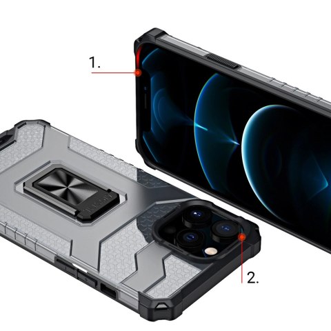 Crystal Ring Case pancerne hybrydowe etui pokrowiec + magnetyczny uchwyt iPhone 11 Pro zielony Crystal Ring Case pancerne hybrydowe etui pokrowiec + magnetyczny uchwyt iPhone 11 Pro zielony