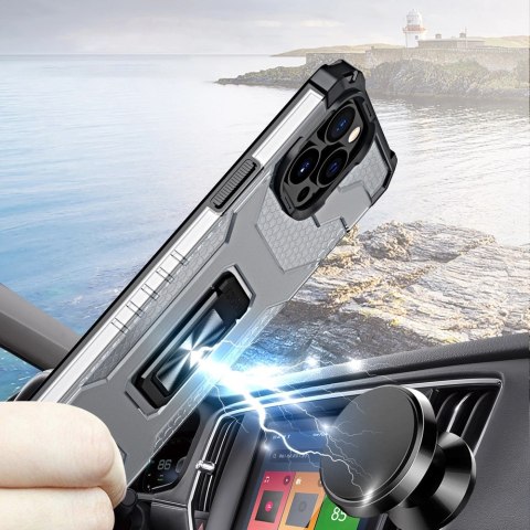 Crystal Ring Case pancerne hybrydowe etui pokrowiec + magnetyczny uchwyt iPhone 11 Pro zielony Crystal Ring Case pancerne hybrydowe etui pokrowiec + magnetyczny uchwyt iPhone 11 Pro zielony