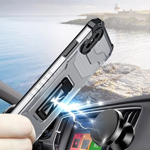 Crystal Ring Case pancerne hybrydowe etui pokrowiec + magnetyczny uchwyt iPhone XS Max niebieski Crystal Ring Case pancerne hybrydowe etui pokrowiec + magnetyczny uchwyt iPhone XS Max niebieski