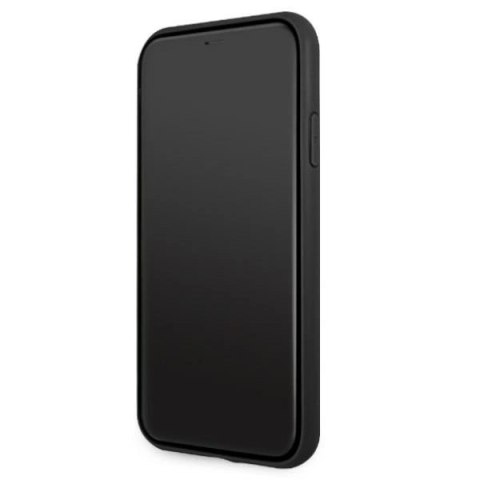 Etui AMG Leather Debossed Lines na iPhone 11 / Xr - czarne
