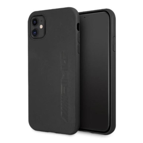 Etui AMG Leather Hot Stamped na iPhone 11 / Xr - czarne Etui AMG Leather Hot Stamped na iPhone 11 / Xr - czarne