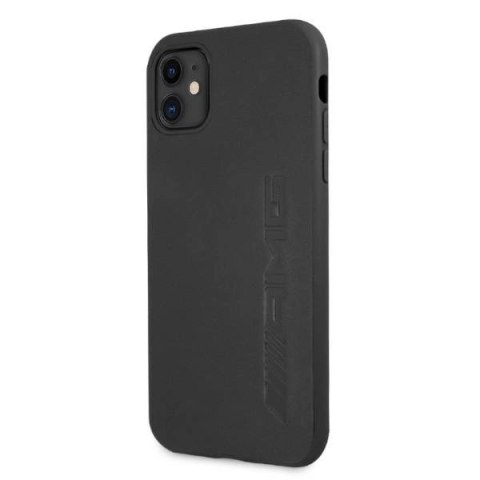 Etui AMG Leather Hot Stamped na iPhone 11 / Xr - czarne Etui AMG Leather Hot Stamped na iPhone 11 / Xr - czarne