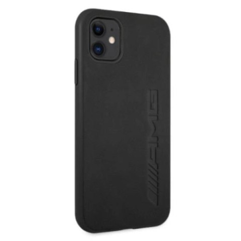 Etui AMG Leather Hot Stamped na iPhone 11 / Xr - czarne Etui AMG Leather Hot Stamped na iPhone 11 / Xr - czarne