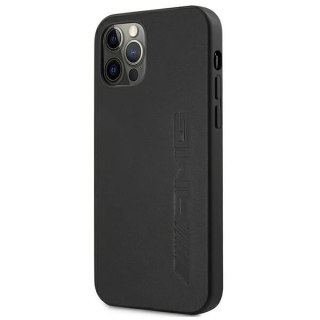 Etui AMG Leather Hot Stamped na iPhone 12 Pro Max - czarne