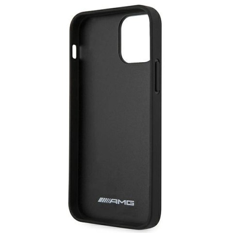 Etui AMG Leather Hot Stamped na iPhone 12 Pro Max - czarne