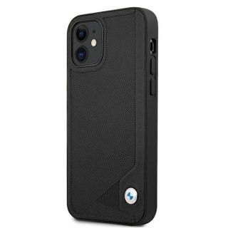 Etui BMW Leather Deboss na iPhone 12 mini - czarne