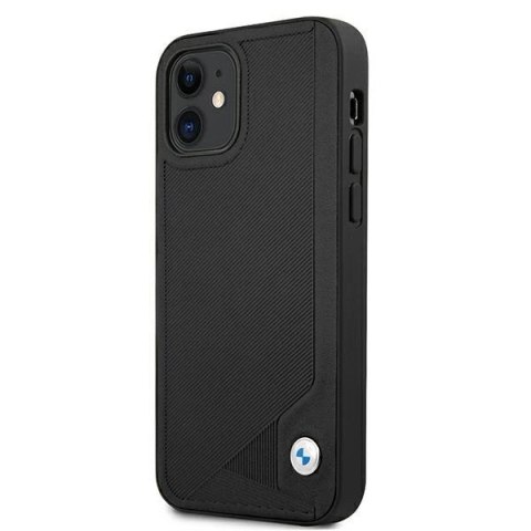 Etui BMW Leather Deboss na iPhone 12 mini - czarne