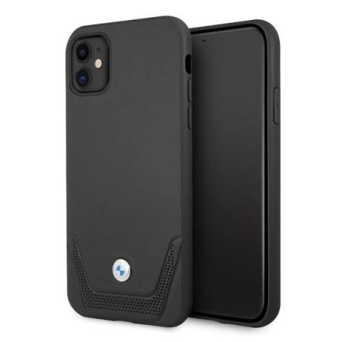 Etui BMW Leather Perforate na iPhone 11 / Xr - czarne Etui BMW Leather Perforate na iPhone 11 / Xr - czarne