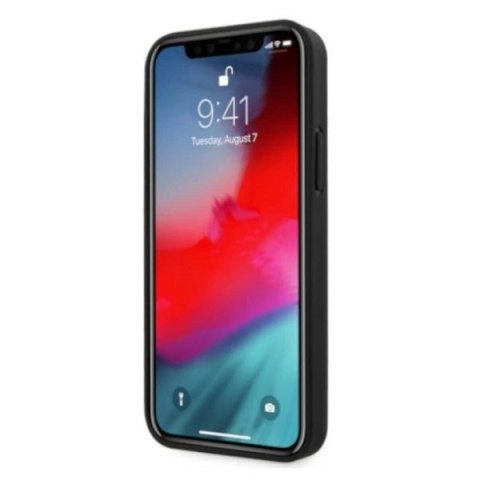 Etui BMW Leather Perforate na iPhone 12 Pro Max - czarne Etui BMW Leather Perforate na iPhone 12 Pro Max - czarne