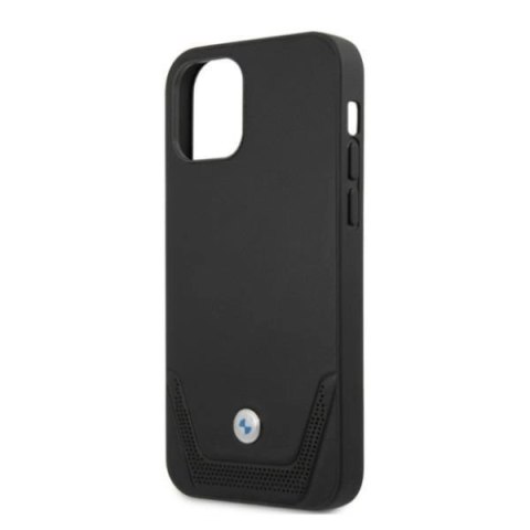 Etui BMW Leather Perforate na iPhone 12 Pro Max - czarne Etui BMW Leather Perforate na iPhone 12 Pro Max - czarne