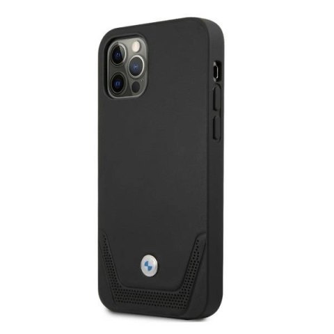 Etui BMW Leather Perforate na iPhone 12 / iPhone 12 Pro - czarne Etui BMW Leather Perforate na iPhone 12 / iPhone 12 Pro - czarne