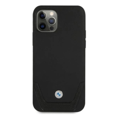 Etui BMW Leather Perforate na iPhone 12 / iPhone 12 Pro - czarne Etui BMW Leather Perforate na iPhone 12 / iPhone 12 Pro - czarne