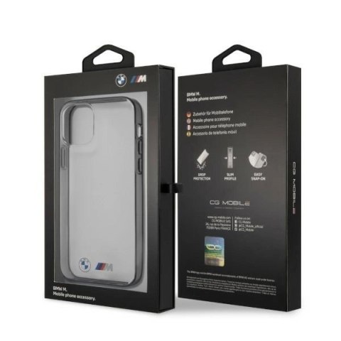 Etui BMW Sandblast na iPhone 12 Pro Max - przezroczyste Etui BMW Sandblast na iPhone 12 Pro Max - przezroczyste