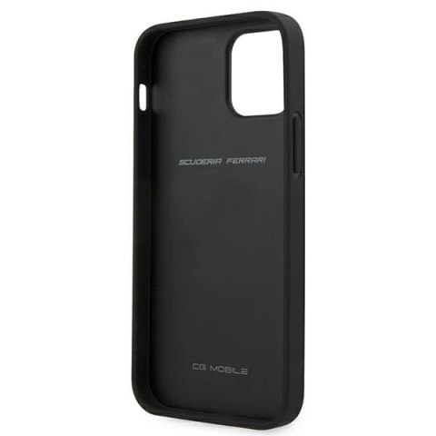 Etui Ferrari On Track Carbon Stripe na iPhone 12 mini - czarne Etui Ferrari On Track Carbon Stripe na iPhone 12 mini - czarne