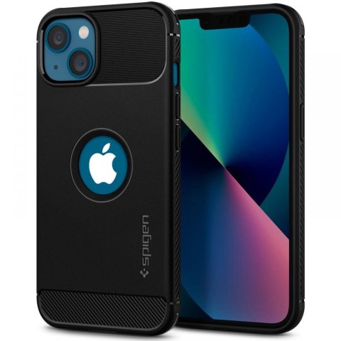 Etui Spigen Rugged Armor na iPhone 13 - czarny mat Etui Spigen Rugged Armor na iPhone 13 - czarny mat