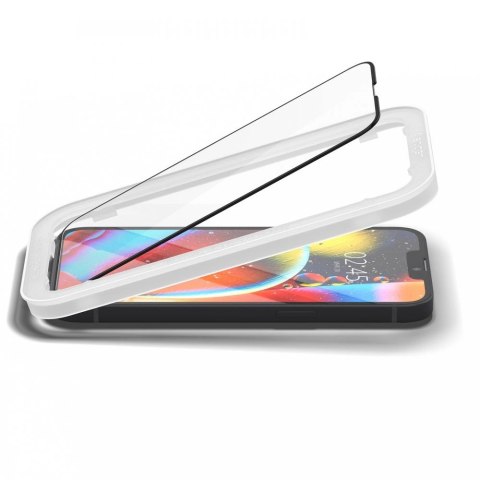 Szkło hartowane Spigen ALM Glass FC na iPhone 13 / 13 Pro / 14 / 16e - czarne 2 szt.