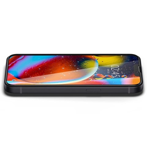 Szkło hartowane Spigen Glass FC na iPhone 13 mini - czarne