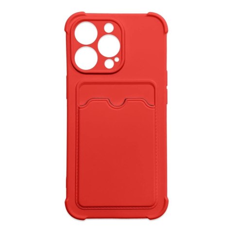 Card Armor Case etui pokrowiec do iPhone 11 Pro Max portfel na kartę silikonowe pancerne etui Air Bag czerwony Card Armor Case etui pokrowiec do iPhone 11 Pro Max portfel na kartę silikonowe pancerne etui Air Bag czerwony