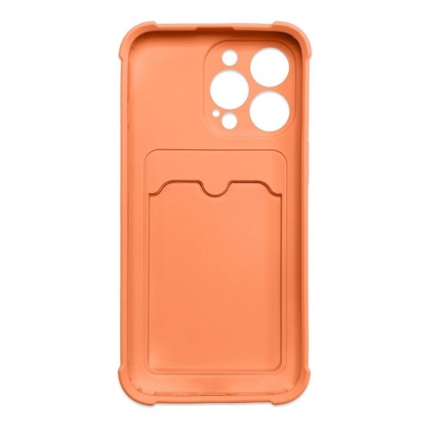 Card Armor Case etui pokrowiec do iPhone 11 Pro Max portfel na kartę silikonowe pancerne etui Air Bag pomarańczowy Card Armor Case etui pokrowiec do iPhone 11 Pro Max portfel na kartę silikonowe pancerne etui Air Bag pomarańczowy