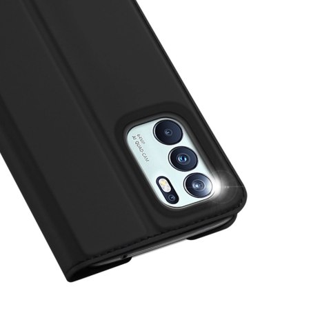 Dux Ducis Skin Pro kabura etui pokrowiec z klapką Oppo Reno6 4G czarny Dux Ducis Skin Pro kabura etui pokrowiec z klapką Oppo Reno6 4G czarny