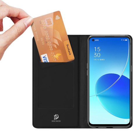Dux Ducis Skin Pro kabura etui pokrowiec z klapką Oppo Reno6 4G czarny Dux Ducis Skin Pro kabura etui pokrowiec z klapką Oppo Reno6 4G czarny