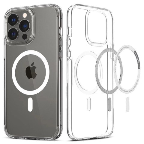 Etui Spigen Ultra Hybrid Mag z MagSafe na iPhone 13 Pro Max - białe