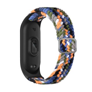 Strap Fabric opaska do Xiaomi Mi Band 6 / 5 / 4 / 3 pleciony materiałowy pasek bransoletka wielokolorowy