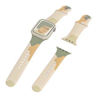 Strap Moro opaska do Apple Watch 9 / 8 / 7 / 6 / SE / 5 / 4 / 3 / 2 (41mm / 40mm / 38mm) silikonowy pasek bransoletka do zegarka