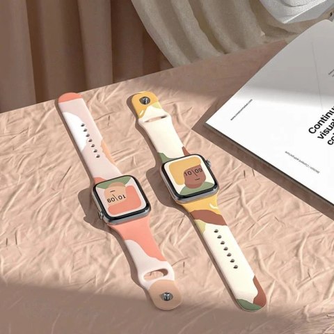Strap Moro opaska do Apple Watch Ultra / 9 / 8 / 7 / 6 / SE / 5 / 4 / 3 / 2 (49mm / 45mm / 44mm / 42mm) silikonowy pasek bransol Strap Moro opaska do Apple Watch Ultra / 9 / 8 / 7 / 6 / SE / 5 / 4 / 3 / 2 (49mm / 45mm / 44mm / 42mm) silikonowy pasek bransol