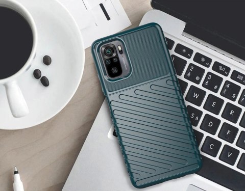 Thunder Case elastyczne pancerne etui pokrowiec Xiaomi Redmi 10 czarny