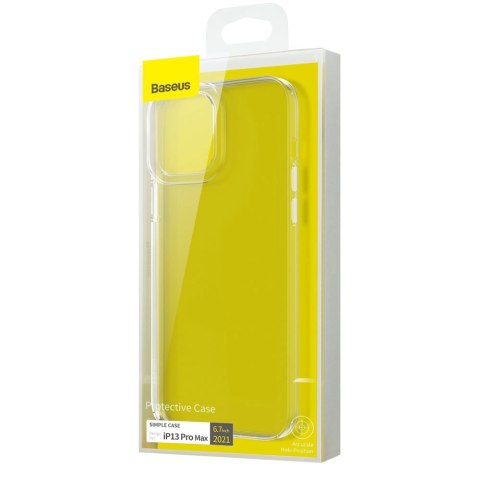 Baseus Simple Series Case przezroczyste żelowe etui iPhone 13 Pro Max przezroczysty (ARAJ000202) Baseus Simple Series Case przezroczyste żelowe etui iPhone 13 Pro Max przezroczysty (ARAJ000202)