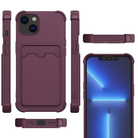 Card Armor Case etui pokrowiec do Xiaomi Redmi 10X 4G / Xiaomi Redmi Note 9 portfel na kartę silikonowe pancerne etui Air Bag ni