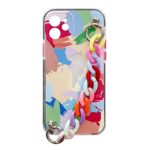Color Chain Case żelowe elastyczne etui z łańcuchem łańcuszkiem zawieszką do iPhone 13 Pro Max wielokolorowy (4) Color Chain Case żelowe elastyczne etui z łańcuchem łańcuszkiem zawieszką do iPhone 13 Pro Max wielokolorowy (4)