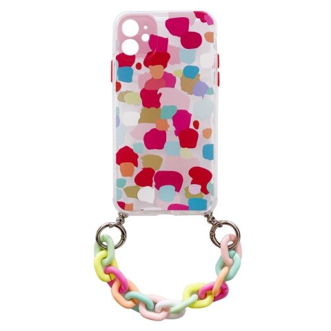 Color Chain Case żelowe elastyczne etui z łańcuchem łańcuszkiem zawieszką do iPhone 13 wielokolorowy (2) Color Chain Case żelowe elastyczne etui z łańcuchem łańcuszkiem zawieszką do iPhone 13 wielokolorowy (2)