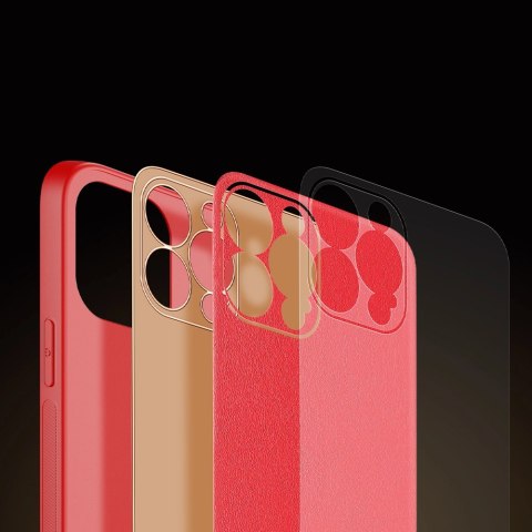 Dux Ducis Yolo eleganckie etui pokrowiec ze skóry ekologicznej iPhone 13 Pro Max czerwony Dux Ducis Yolo eleganckie etui pokrowiec ze skóry ekologicznej iPhone 13 Pro Max czerwony