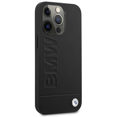 Etui BMW Signature Logo Imprint na iPhone 13 Pro Max - czarne Etui BMW Signature Logo Imprint na iPhone 13 Pro Max - czarne