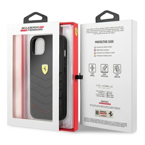 Etui Ferrari Off Track Quilted na iPhone 13 mini - czarne