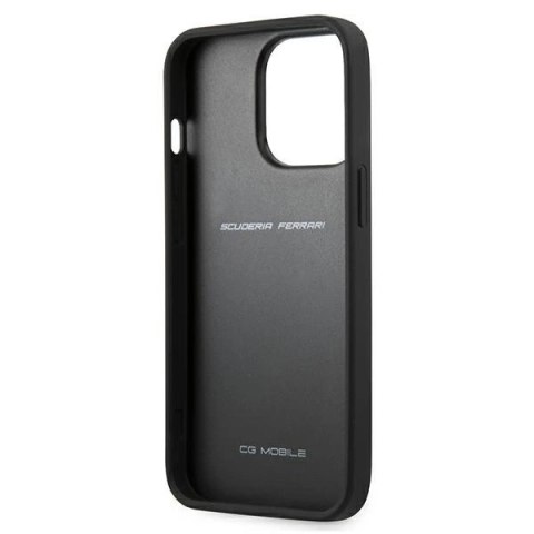 Etui Ferrari On Track Carbon Stripe na iPhone 13 Pro Max - czerwone