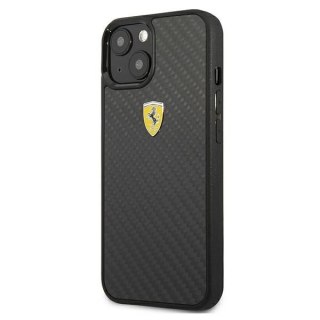Etui Ferrari On Track Real Carbon na iPhone 13 mini - czarne
