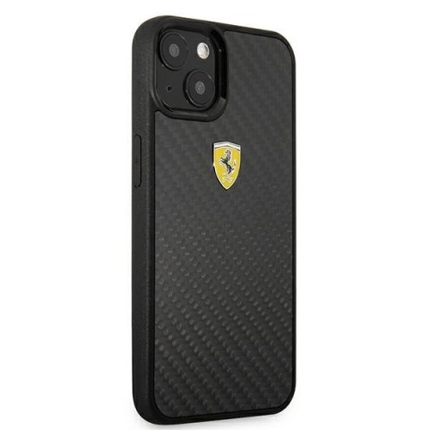 Etui Ferrari On Track Real Carbon na iPhone 13 mini - czarne