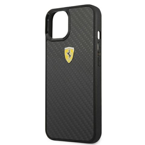 Etui Ferrari On Track Real Carbon na iPhone 13 mini - czarne