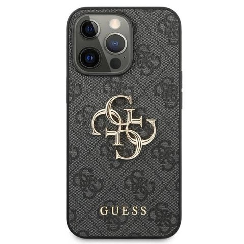 Etui Guess 4G Big Metal Logo na iPhone 13 Pro / iPhone 13 - szare