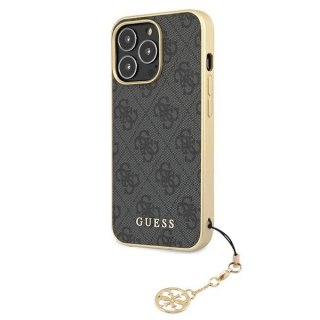 Etui Guess 4G Charms Collection na iPhone 13 Pro Max - szare