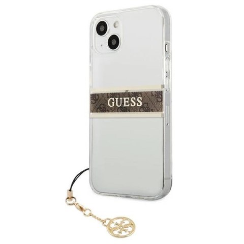 Etui Guess 4G Charms Collection na iPhone 13 mini - przezroczyste