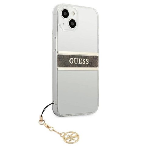 Etui Guess 4G Charms Collection na iPhone 13 mini - przezroczyste