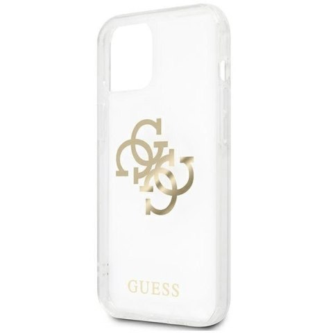 Etui Guess 4G Gold Charms Collection na iPhone 13 mini - przezroczyste