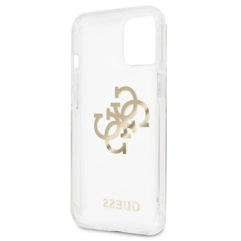 Etui Guess 4G Gold Charms Collection na iPhone 13 mini - przezroczyste