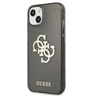 Etui Guess Glitter 4G Big Logo na iPhone 13 mini - czarne