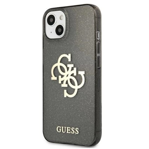 Etui Guess Glitter 4G Big Logo na iPhone 13 mini - czarne